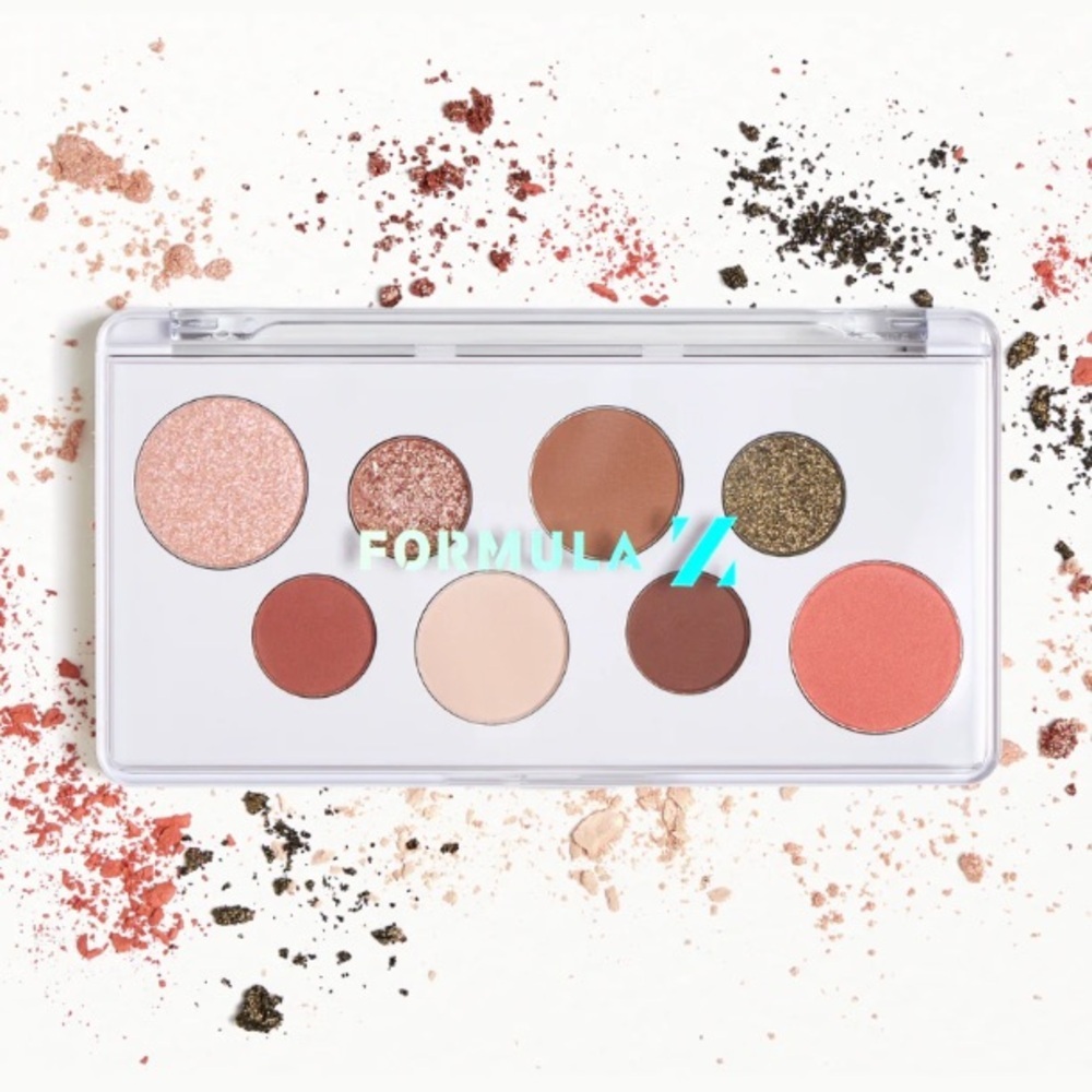 Formula Z Glam Eyeshadow Palette - Pink, Brown, Gold Shades